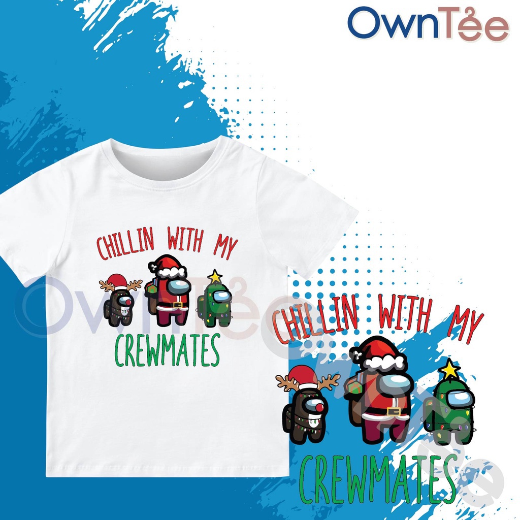 Merry Christmas 06 Kids Tshirt ผ้าฝ้าย 100% คอกลมแขนสั้น Unisex พร้อมสต็อก 4K8U