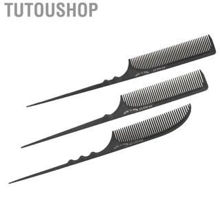 Tutoushop หวีหางหนู ระดับมืออาชีพ สำหรับทุกประเภท สีดำ