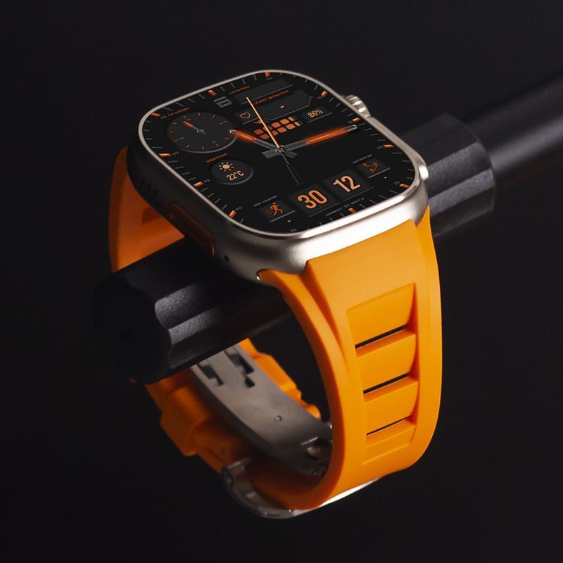 สายนาฬิกาข้อมือซิลิโคน ดัดแปลง สําหรับ Apple Watch iwatch9 applewatch8ultra2