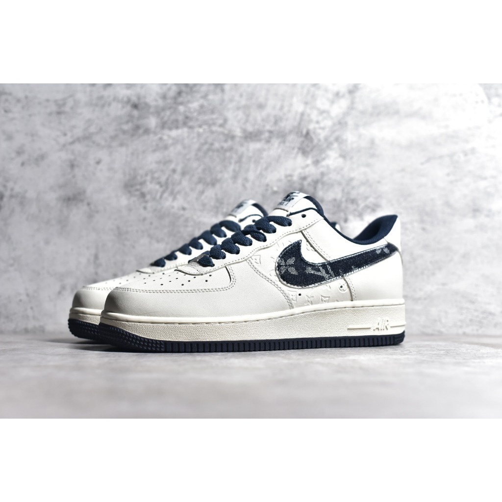 [Special Box Premium] Louis Vuitton LV X Nike Air Force 1 AF1 Low Casual Low Top รองเท้าผ้าใบ Leisu