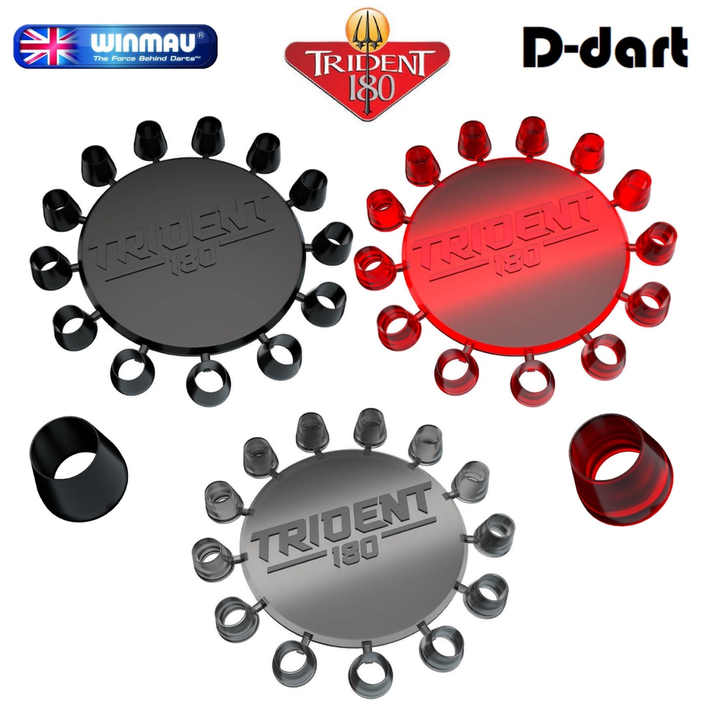 WINSMAU DART ACCESSORY - TRIDENT 180 DART POINT CONES - ปกป้องแสงของคุณ 12 ชิ้น/แพ็ค