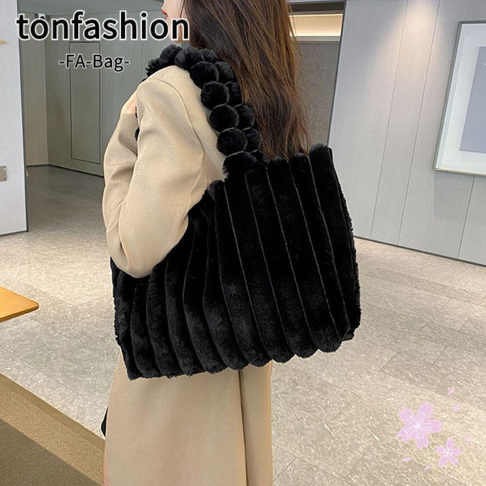 Tonfashion กระเป๋าสะพายไหล่ ทรงโท้ท ขนาดใหญ่ จุของได้เยอะ แบบเรียบง่าย เหมาะกับของขวัญ สําหรับเดินทาง