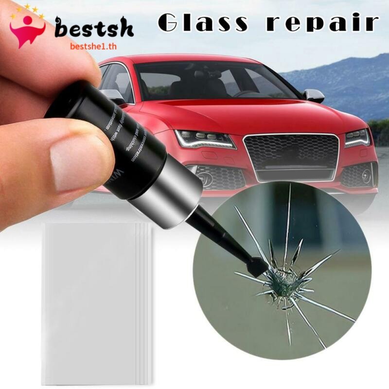 Bestshe กระจกรถยนต์กระจกซ่อมเรซิ่นชุด Auto Vehicle Casement Fix เครื่องมือ