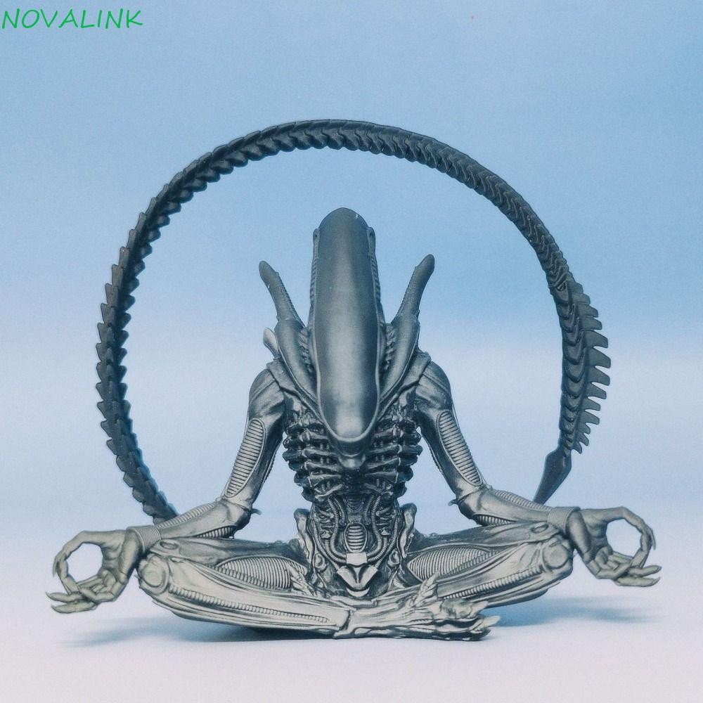 Novalink Xenomorph รุ่น, Aliens Romulus การทําสมาธิ Xenomorph รูป, Creative Cross-leg 3D การพิมพ์จํา