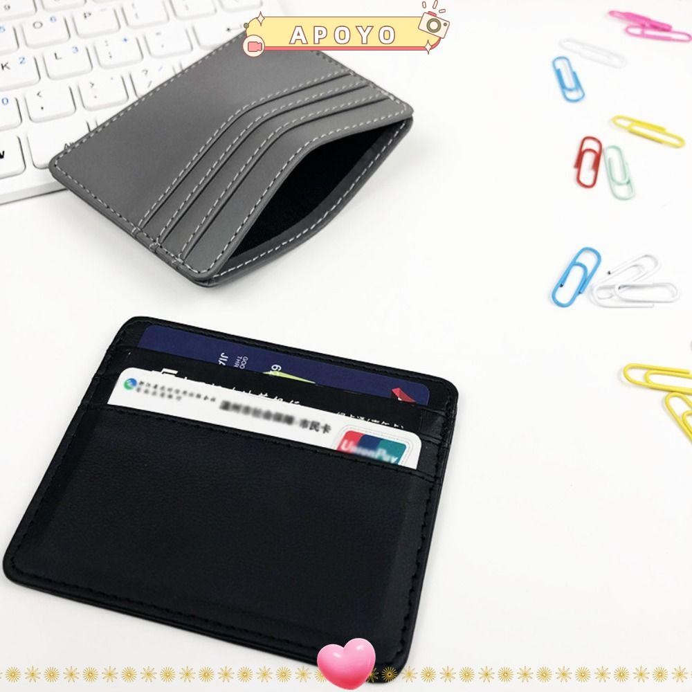 Apoyo ID Card Holders Business Thin Wallet Women Men Money Pocket