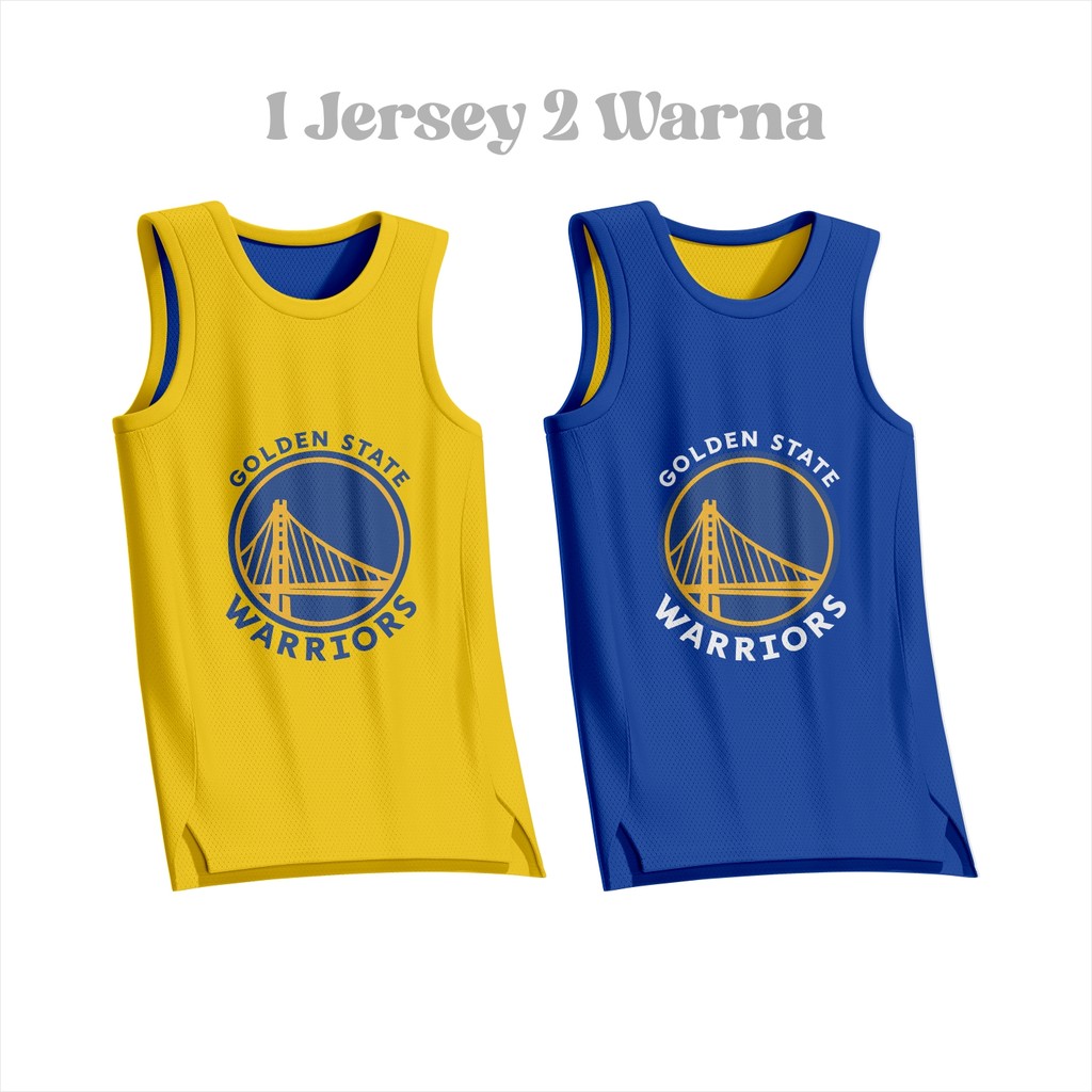 WARRIORS BASKETBALL JERSEY REVESIBLE TOP DTF