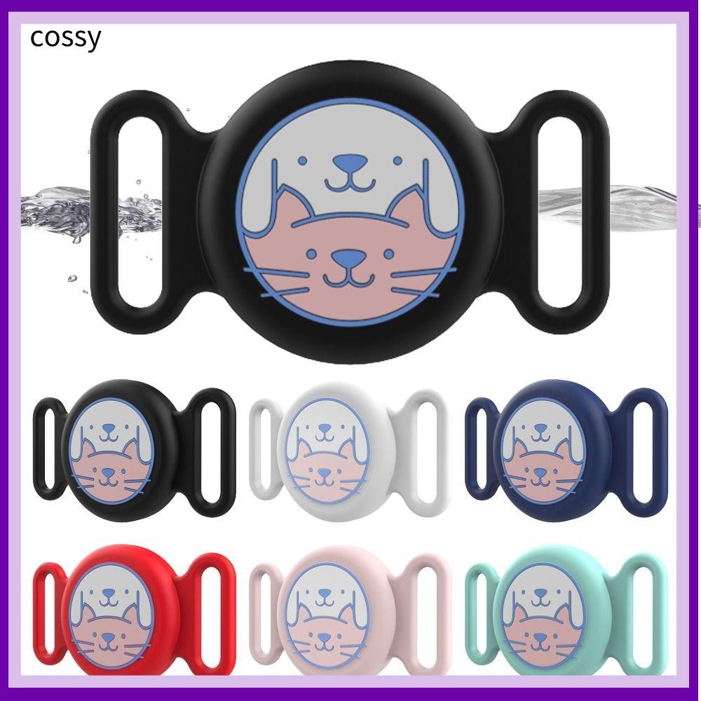 Cossy ปลอกคอสัตว์เลี้ยงซิลิโคน , Anti Lost Protection Tracker แขนป้องกัน, น่ารักการ์ตูนกันน้ํา Locator ซิลิโคนผู้ถือ Protector สําหรับ AirTag แมวสุนัข