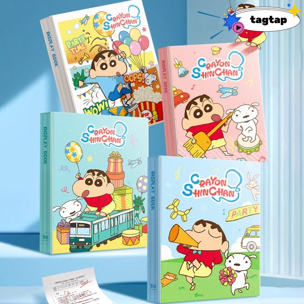 ที่เก็บแฟ้ม TAGTAP, โฟลเดอร์แฟ้ม A4 ความจุขนาดใหญ่ 30/40/60 หน้า, กระเป๋าใส่เอกสารการ์ตูน PP น่ารัก นักเรียน