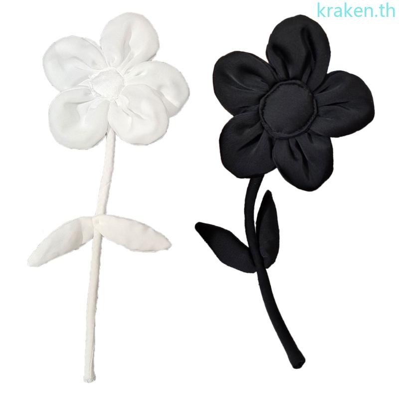 Kra ผ้าดอกทานตะวันเข็มกลัดสําหรับผู้ชายผู้หญิงเข็มกลัด Pins ชุดตกแต่ง Lapel Pins เข็มกลัดสําหรับชุดอุปกรณ์เสริม 2 สี