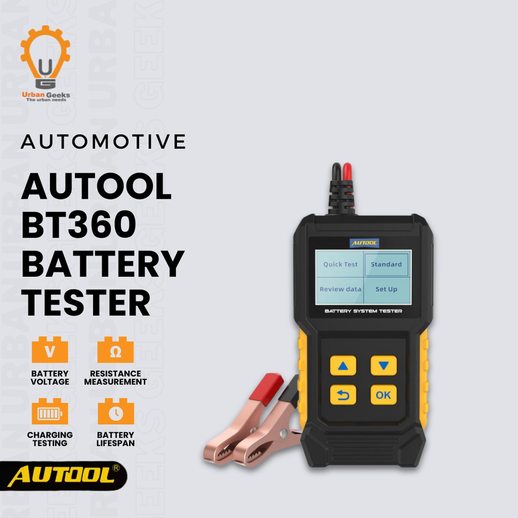 AUTOOL BT360 Tester Baterai Aki Mobil Motor 12V 2000CCA Alat Tes Aki