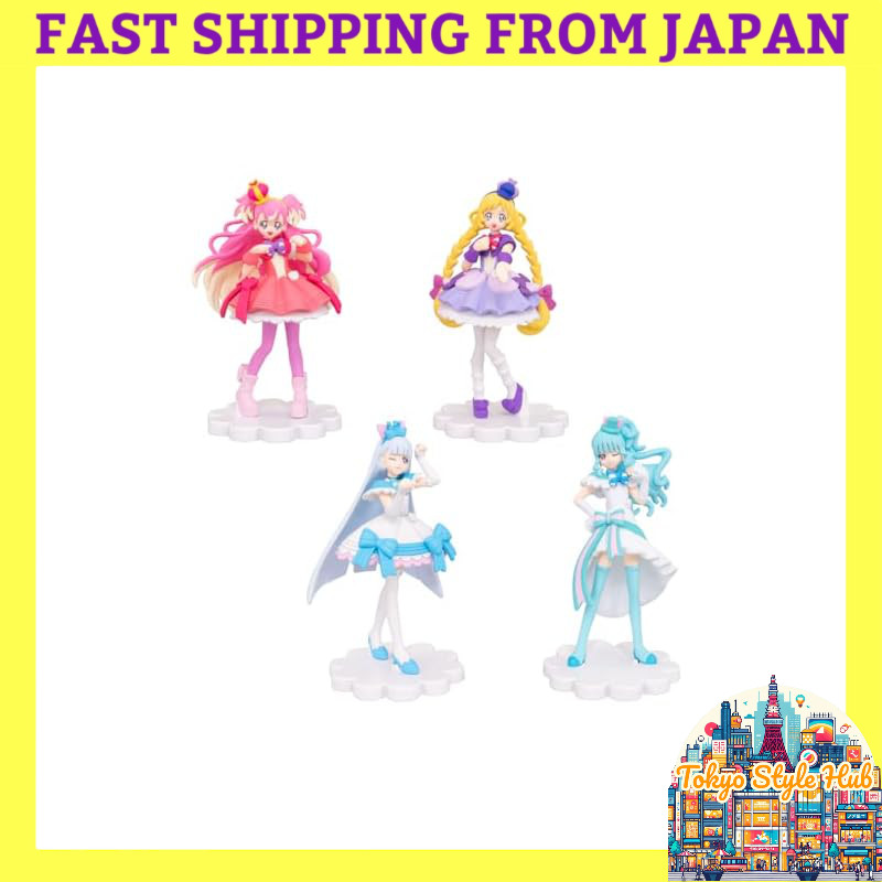 BANDAI (Tentative) Wonderful Precure! Cutie Figure (Set of 10) Snack Toys and Chewing Gum (Precure S