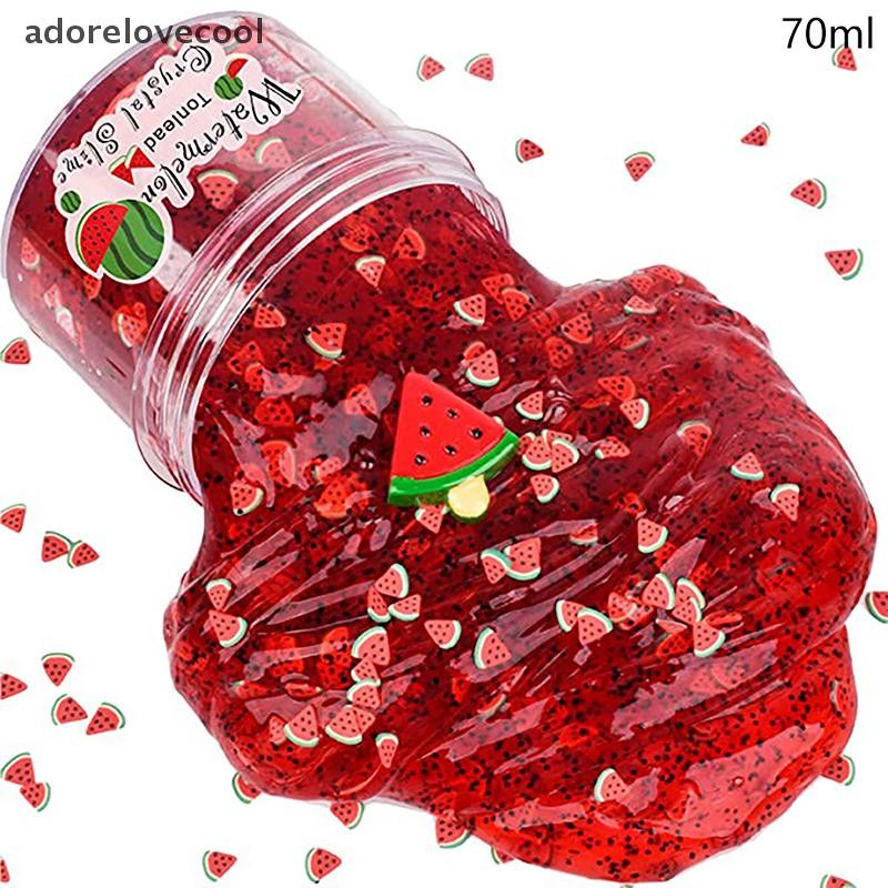 Adth 70ML Slime สําหรับเด็กคริสตัลหอม Fluffy ยืด Soft Putty ความเครียดบรรเทาของเล่นปลอม Candy ของขวัญวันเกิด Party Favors Martijn