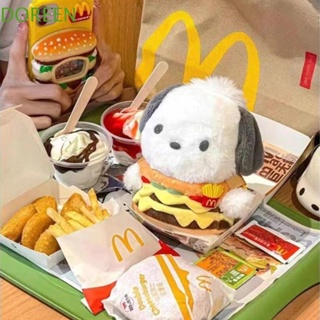 Doreen Pochacco Hamburger กระเป๋าสะพายไหล่ ทรงเมสเซนเจอร์ ผ้ากํามะหยี่ขนนิ่ม ปรับระดับได้ ของเล่นสําหรับเด็ก