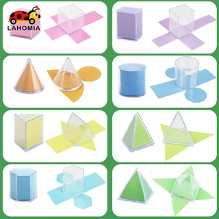 พร้อมส่ง Lahomia ของเล่นรูปทรงเรขาคณิต 3 มิติ เสริมการเรียนรู้เด็ก 8 ชิ้น