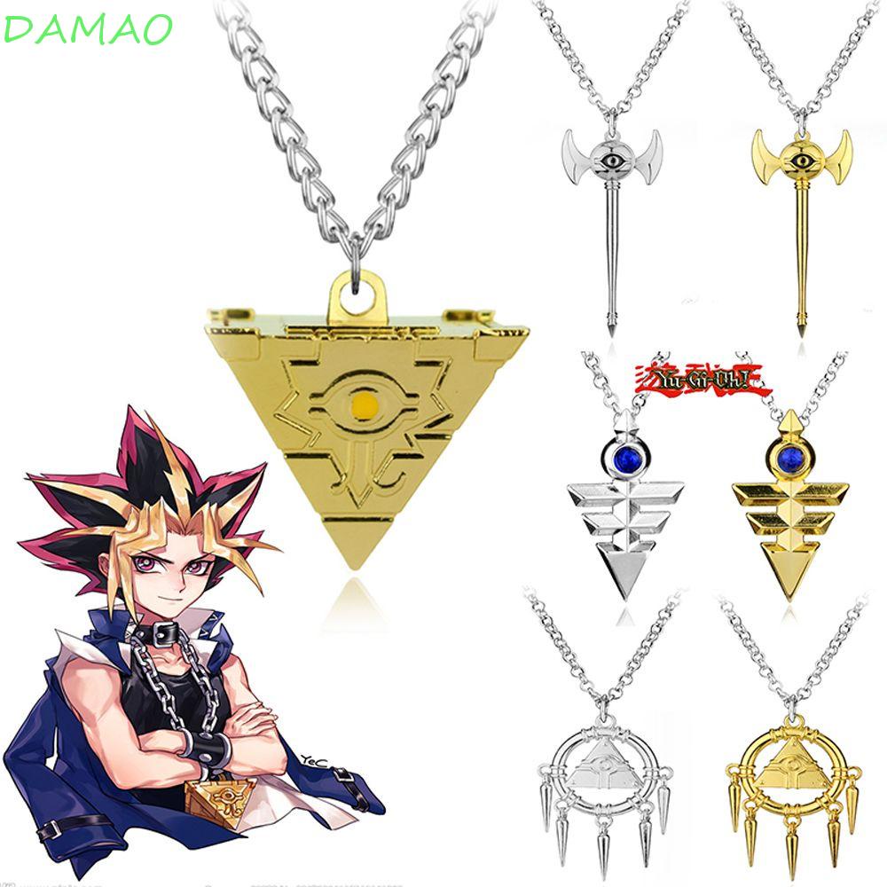 DAMAO อะนิเมะ Yu-Gi-Oh สร้อยคอ Cool Millenium ปริศนาแฟชั่น 3D Yugioh จี้