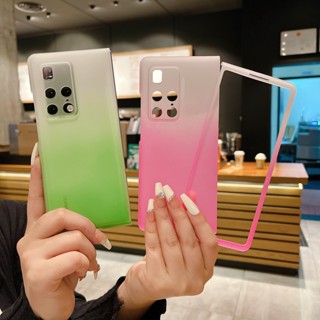 เคสโทรศัพท์ PC แข็ง กันกระแทก ไล่โทนสี หลากสี สําหรับ Huawei Mate X2