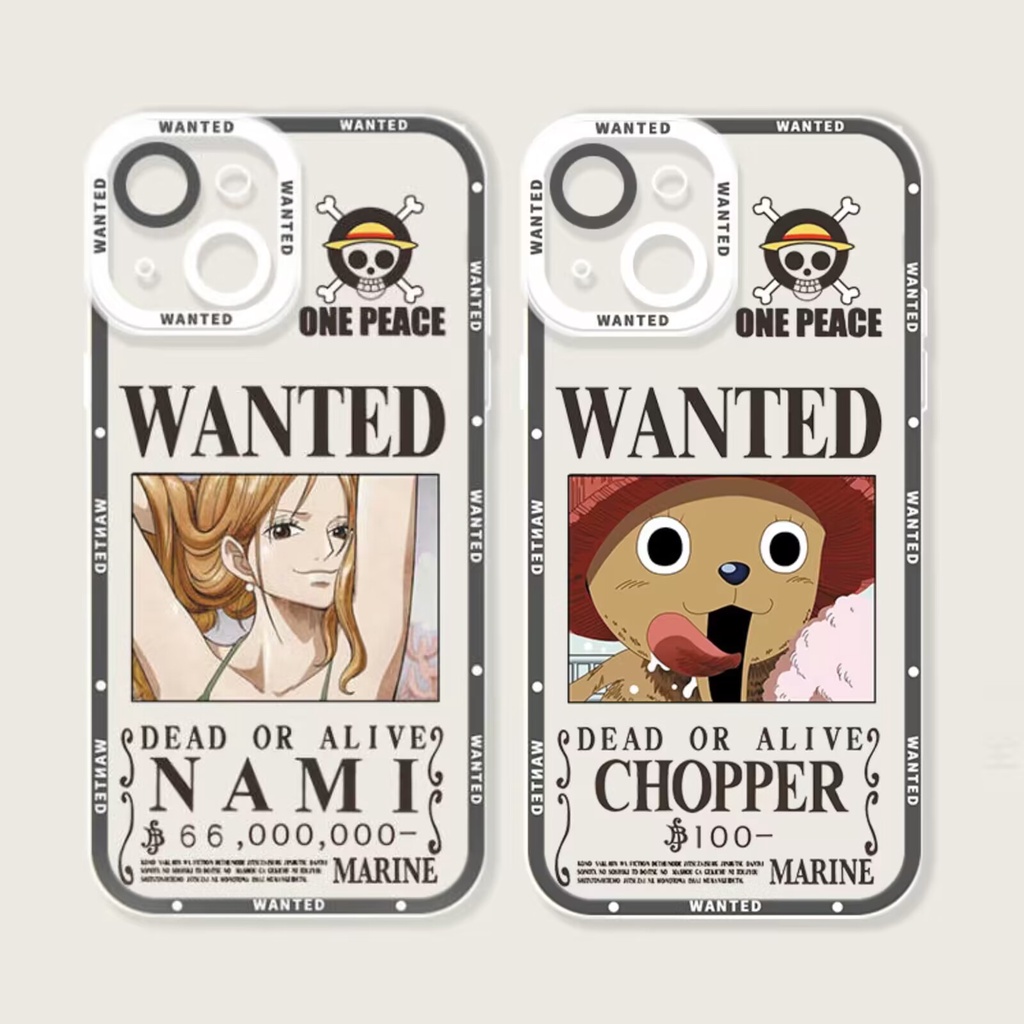 เคสโทรศัพท์มือถือ แบบใส ลายการ์ตูนอนิเมะ ONE PIECE สําหรับ iPhone 11 13 12 14 15 Pro Max XR X XS 7 8 Plus SE 2020