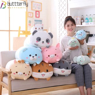 Buttterfly หมอนนุ่ม รูปการ์ตูนสัตว์ หนูแฮมสเตอร์ ช้าง กวาง แพนด้า ของเล่นสําหรับเด็ก