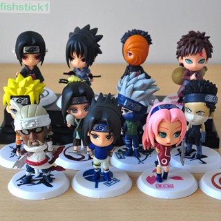 Fishstick1 โมเดลฟิกเกอร์ PVC นารูโตะ Gaara Sasuke Obito Kakashi ขนาด 7 ซม.