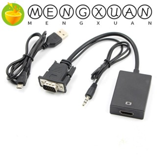 Mengxuan VGA To HDMI-compatible Converter, VGA To HDMI Video Converter, Simple Operation Signal Conversion HD Video Feast No Driver Required สําหรับ PC / DVD / HD Set-top Box / Projector