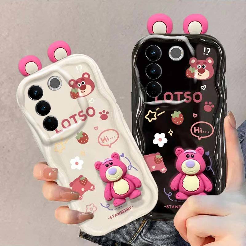 เคสโทรศัพท์มือถือ ซิลิโคน กันกระแทก พร้อมตุ๊กตา สําหรับ Vivo x80 x80pro x90 x90pro v21e y73 v23 v23e