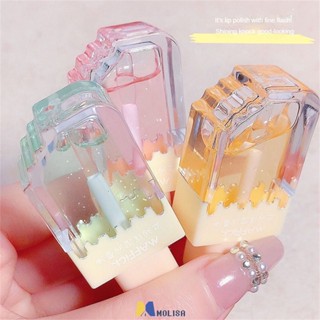 Ice Cream Lip Oil Moisturizing Moisturizing Lip Gloss Moisturizing ลิปสติกฐาน Lip Oil นักเรียนลบ Dead Skin MOLISA