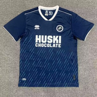 เสื้อกีฬาแขนสั้น ลายทีมชาติฟุตบอล Millwall Home Club 23-24 Millwall แห้งเร็ว ไซซ์ S-XXL สําหรับผู้ชาย AAA