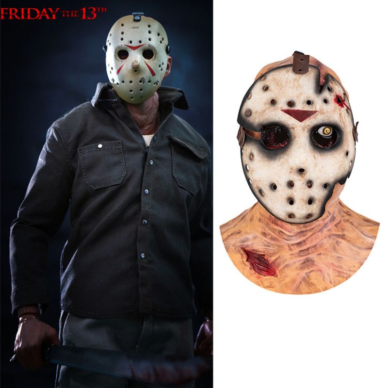 ภาพยนตร์ฮอกกี้หน้ากาก Jason Voorhees Friday 13th สยองขวัญน่ากลัวหน้ากากฮาโลวีนคอสเพลย์หน้ากากสําหรับ