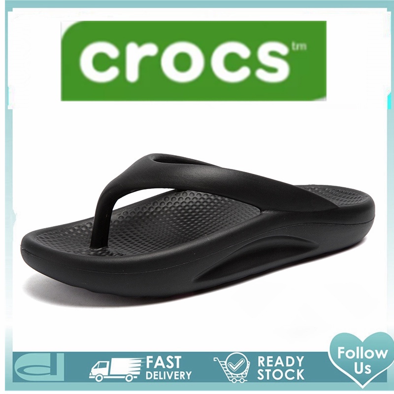 รองเท้าแตะผู้ชายรองเท้าแตะชายหาดรองเท้าแตะชายหาดผู้ชาย * Crocs_Slides man flip fitflop ผู้ชายขนาดใหญ่ 45 46 รองเท้า