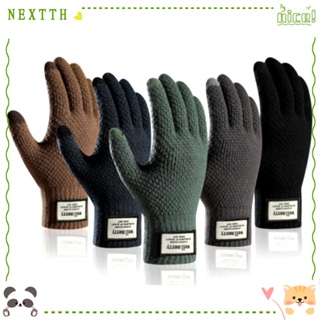 Nextth ถุงมือผู้ชาย ถุงมือถัก อบอุ่น ธุรกิจ หนา หน้าจอสัมผัส