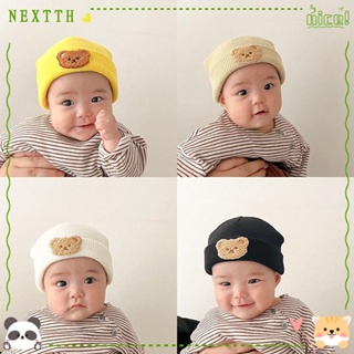 Nextth หมวกบีนนี่ ผ้าถัก ป้องกันหู ลายการ์ตูนหมี ให้ความอบอุ่น แฟชั่นฤดูใบไม้ร่วง ฤดูหนาว สําหรับเด็กผู้ชาย และเด็กผู้หญิง 2023