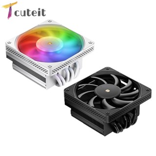 Tcuteit HX6200D พัดลมระบายความร้อน CPU ท่อความร้อน 6 ท่อ PWM 4 Pin ARGB สําหรับ Intel LGA 1700