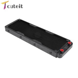 Tcuteit หม้อน้ําระบายความร้อนคอมพิวเตอร์ 18 ท่อ 360 มม. พร้อมเกลียว G4/1