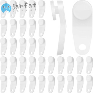 Janfat คลิปตะขอผ้าม่าน พลาสติก ทนทาน อเนกประสงค์ 50 ชิ้น