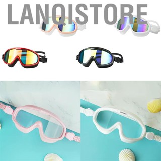 Lanqistore Swimming  Antifog Leakproof Large Frame Clear Fashionable Swim for Men Women