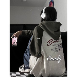 Candy Kids  เสื้อผ้าผู้ญิง แขนยาว เสื้อฮู้ด คลุมหญิง สไตล์เกาหลี แฟชั่น  รุ่นใหม่ Chic สวยงาม Stylish A28J19A 36Z230909