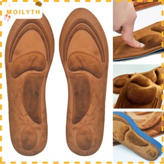 Moilyth แผ่นโฟมเมมโมรี่ 4D บรรเทาอาการปวดเท้า ระบายอากาศ สําหรับผู้ชาย และผู้หญิง