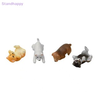 Standhappy ใหม่ จี้ตุ๊กตาการ์ตูนสุนัข เสมือนจริง ทนทาน สําหรับแขวนตกแต่งตู้ปลา ภูมิทัศน์บ้าน