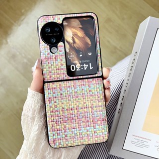 เคสโทรศัพท์มือถือแบบแข็ง ฝาพับ สีพื้น เรียบง่าย สําหรับ OPPO Find N3 Find N3