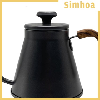 [SIMHOA] กาต้มน้ําชา กาแฟ ด้ามจับไม้ น้ําหนักเบา กันรอยขีดข่วน 1000 มล. สําหรับปิกนิก บ้าน