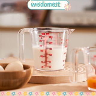 Wisdomest โหลตวงนมพลาสติก 250 มล. ด้ามจับเย็น ปลอดภัย สําหรับล้างจาน