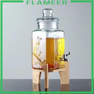 [Flameer] เครื่องจ่ายเครื่องดื่ม แบบไม้ ทรงกลม แบบพกพา สําหรับร้านอาหาร ห้องครัว