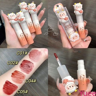 Mansili Milk Sheep Fu Fu Water Mist Lip Glaze Mist Matte Lip Gloss สีขาว Girl Heart Student ลิปสติกแต่งหน้า yuee