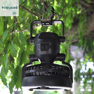 [Yobusad.th] พัดลมระบายความร้อน Led 18 ดวง สีขาวเย็น สําหรับตั้งแคมป์ บาร์บีคิว ปิกนิก