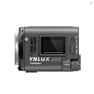 [T&amp;L] Yongnuo YNLUX200 ไฟวิดีโอ LED สองสี 200W พลังงานสูง 2600K-6500K หรี่แสงได้ พร้อมลูกปัด COB 12 เอฟเฟคไฟ ระบบไร้สาย 2.4G