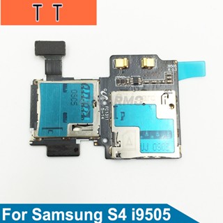  ช่องใส่ซิมการ์ด SD สายแพร สําหรับ Samsung Galaxy S4 GT i9505