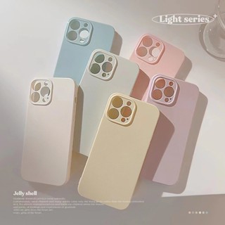 PAJ เคสโทรศัพท์ สีพื้น เรียบง่าย รวมทุกอย่าง ป้องกันการมวยปล้ํา iphone13 14 อุปกรณ์ของขวัญ สากล