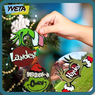 Yveta จี้ป้ายแท็กไม้ รูปต้นคริสต์มาส DIY สําหรับแขวนตกแต่งบ้าน