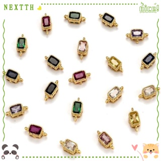 Nextth จี้คริสตัล เพทาย สีขาว ชมพู ฟ้า แดง เขียว ทองเหลือง คละสี สําหรับทําเครื่องประดับ