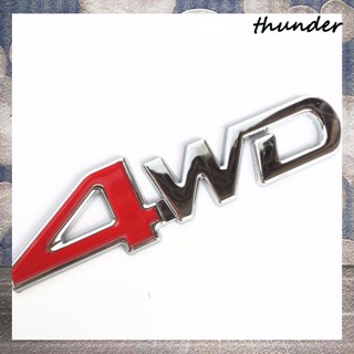 Thunder สติกเกอร์โลหะ 4wd สําหรับติดตกแต่งรถยนต์ Cherokee Wrangler Willys Renegade 4x4